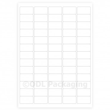 White Address Labels 65 per A4 Sheet Laser / Inkjet 