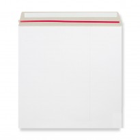 White All Board Envelopes with Ripper Strip 340mm x 340mm 12" / 13"